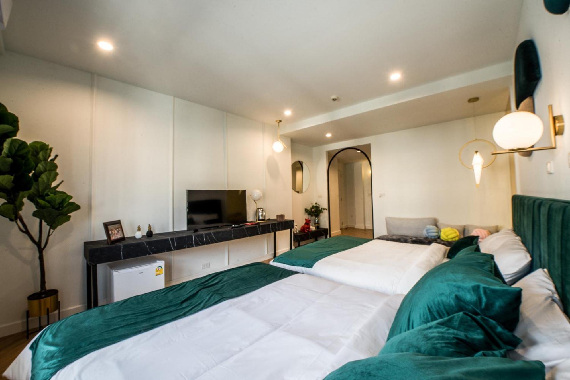 Theme Boutique Hotel Bangkok Makkaszan Szoba fotó